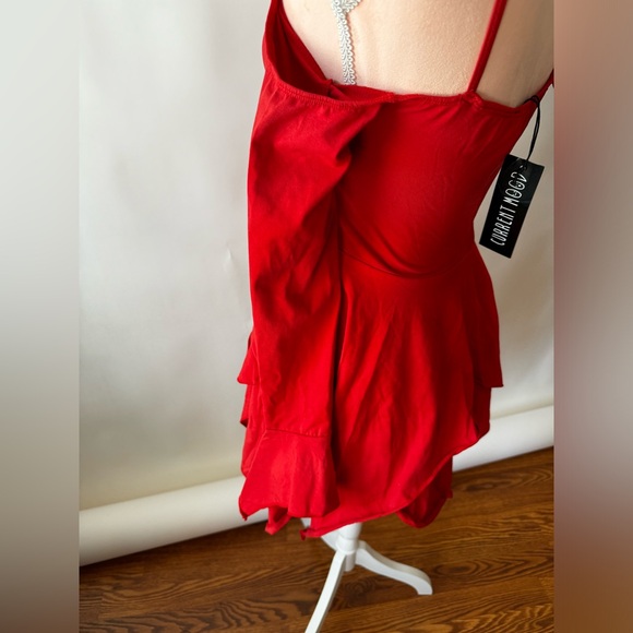 Dolls Kill current mood F is For Fairies™ Handkerchief Dress - Red - Picture 8 of 10
